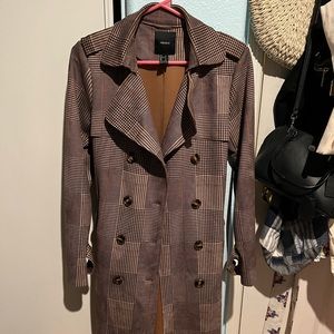 S F21 plaid Coat